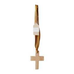 Elmi-Jali scented wooden cross on ribbon 125mm x 90mm