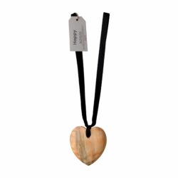 Elmi-Jali wooden scented hearts on ribbon 10cm