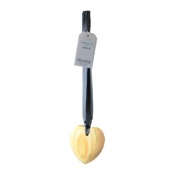 Franse Chateau gegeurde hout hart met lint 10cm