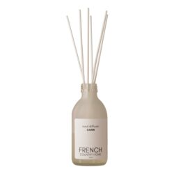 French Country Home reed diffuser glass holder 100ml with white reed sticks