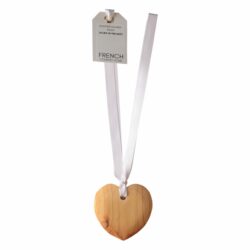 French-Country-Home-wooden-scented-heart-with-ribbon-10cm-x-10cm