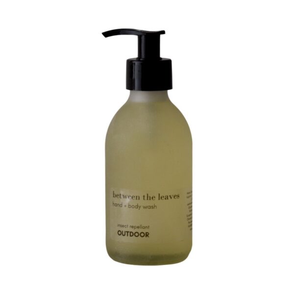 between-the-leaves-and-and-body-wash-glass-bottle-200ml-OUTDOOR