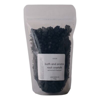 STOOR Activated Charcoal Bath & Aroma Rock Crystals Scented (700g)